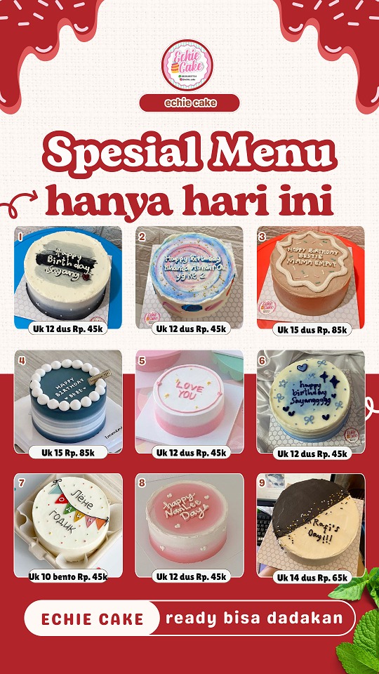 Bento Cake Minimalis